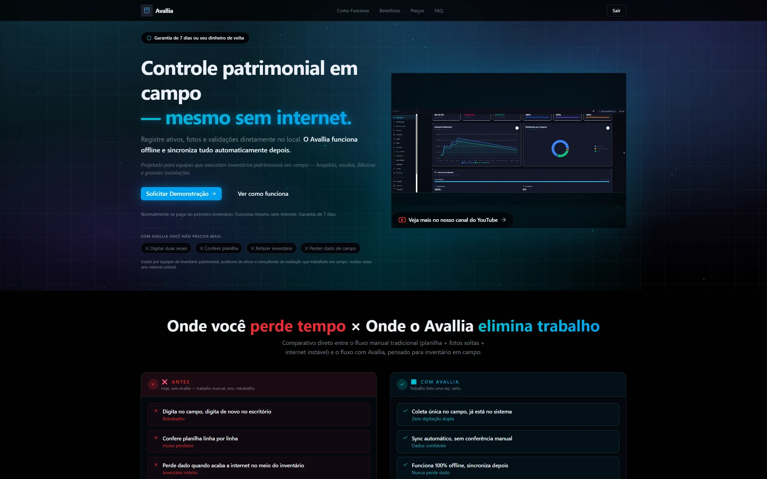 Site institucional e Sistema de Controle Patrimonial Inteligente